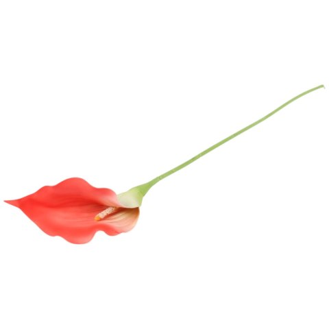 KALIA CALLA SILIKON GAŁĄZKA SZTUCZNA pomarańczowa 67 cm