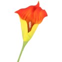 KALIA CALLA SILIKON GAŁĄZKA SZTUCZNA pomarańczowo-żółta 67 cm