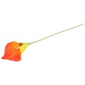 KALIA CALLA SILIKON GAŁĄZKA SZTUCZNA pomarańczowo-żółta 67 cm