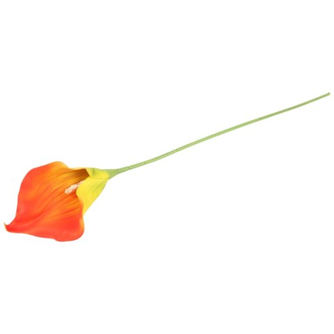 KALIA CALLA SILIKON GAŁĄZKA SZTUCZNA pomarańczowo-żółta 67 cm