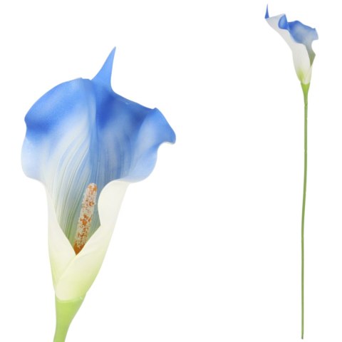 KALIA CALLA SILIKON GAŁĄZKA SZTUCZNA pomarańczowo-żółta 67 cm