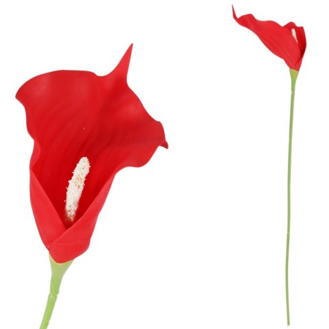 KALIA CALLA SILIKON GAŁĄZKA SZTUCZNA pomarańczowo-żółta 67 cm