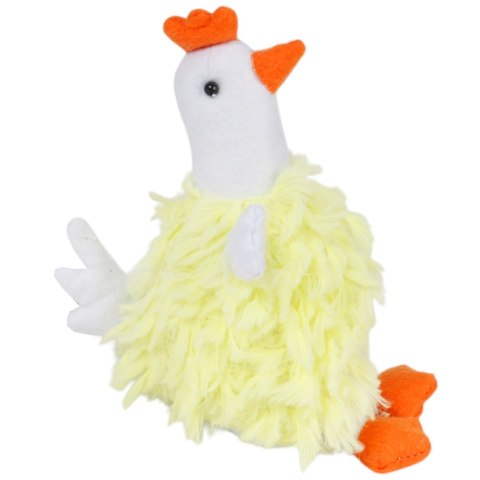 KURA OZDOBA PLUSZOWA KURA FOLKLOR WIELKANOC ŻÓŁTA 18 CM