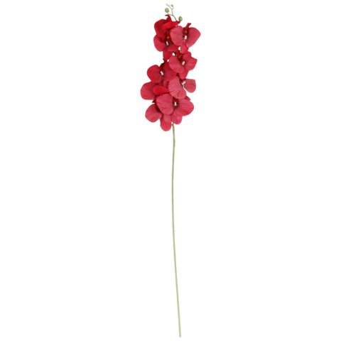 STORCZYK sztuczne kwiaty do wazonu GAŁĄZKA ORCHIDEA czerwona 100 cm