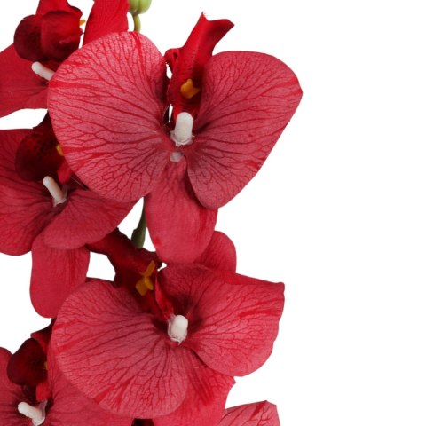 STORCZYK sztuczne kwiaty do wazonu GAŁĄZKA ORCHIDEA czerwona 100 cm