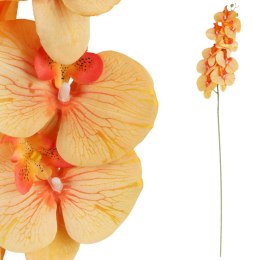 STORCZYK sztuczne kwiaty do wazonu GAŁĄZKA ORCHIDEA pomarańczowa 100 cm