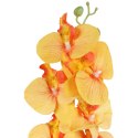 STORCZYK sztuczne kwiaty do wazonu GAŁĄZKA ORCHIDEA pomarańczowa 100 cm