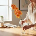 STORCZYK sztuczne kwiaty do wazonu GAŁĄZKA ORCHIDEA pomarańczowa 100 cm
