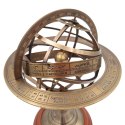 Astrolabium Sferyczne Mosiężne na Drewnianej Podstawie Duże 28 cm - NC1913