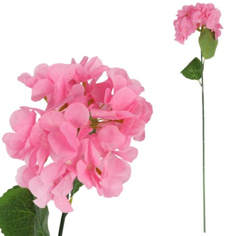 HORTENSJA KWIAT SZTUCZNY do wazonu pomarańczowa 72 cm