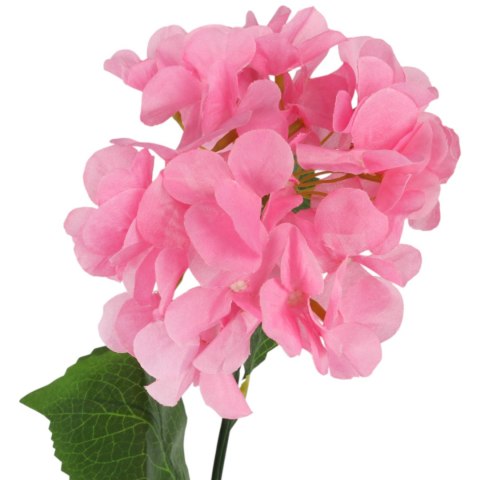 HORTENSJA KWIAT SZTUCZNY do wazonu pomarańczowa 72 cm