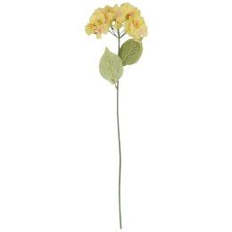 HORTENSJA KWIAT SZTUCZNY do wazonu żółta 72 cm