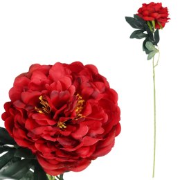 PIWONIA KWIAT SZTUCZNY do wazonu czerwona PEONIA 72 cm