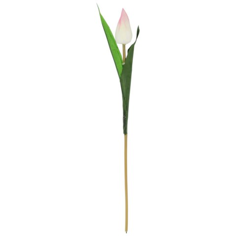 TULIPAN KWIAT SZTUCZNY do wazonu biały 40 cm