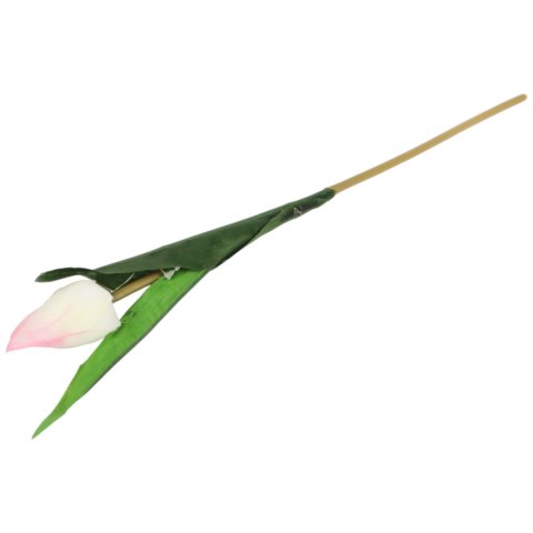 TULIPAN KWIAT SZTUCZNY do wazonu biały 40 cm
