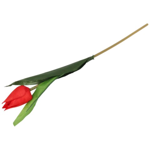 TULIPAN KWIAT SZTUCZNY do wazonu biały 40 cm