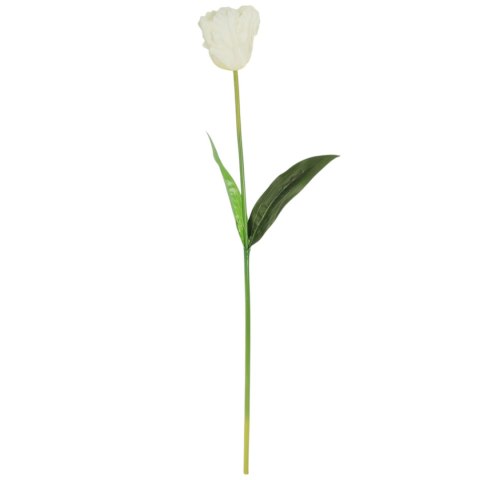 TULIPAN KWIAT SZTUCZNY do wazonu biały 65 cm