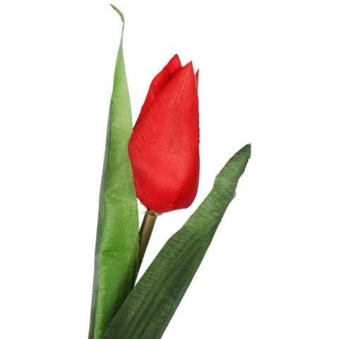 TULIPAN KWIAT SZTUCZNY do wazonu czerwony 40 cm