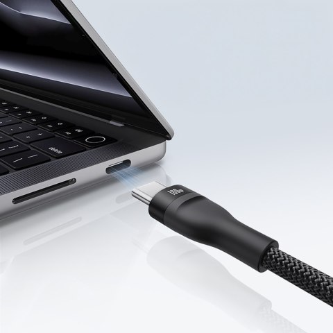 Kabel przewód 3w1 USB-C Flash Series 3 100W 1.5m - czarny