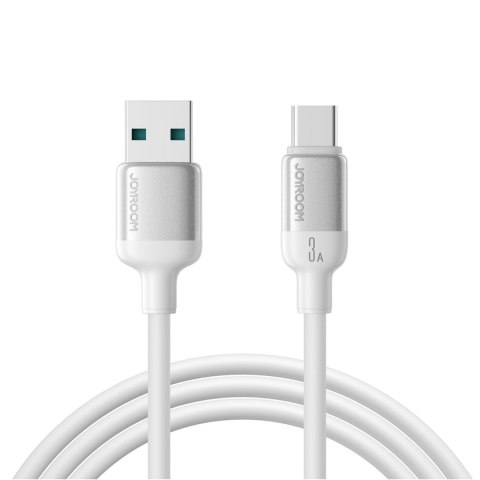 Kabel przewód USB-A - USB-C Lively Series 3A 1.2 m - biały