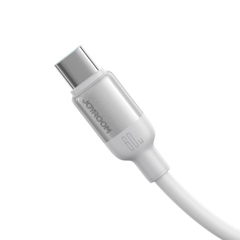 Kabel przewód USB-A - USB-C Lively Series 3A 1.2 m - biały