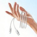 Kabel przewód USB-C Lively Series 60 W 1.2 m - biały