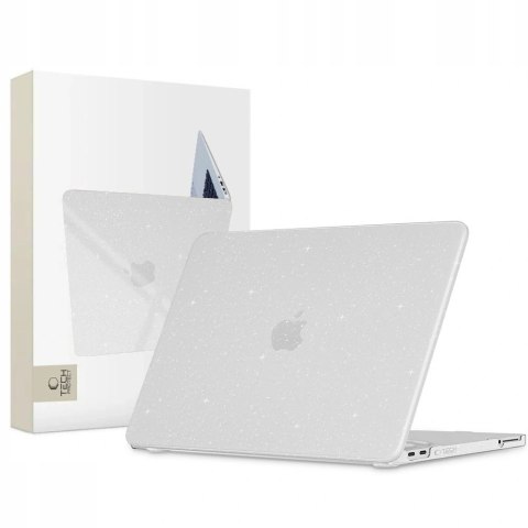 Etui Tech-Protect SmartShell na MacBook Neo 13" 2026 -przezroczysto-brokatowe