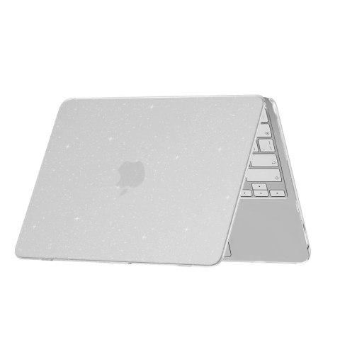 Etui Tech-Protect SmartShell na MacBook Neo 13" 2026 -przezroczysto-brokatowe