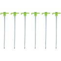 ŚLEDZIE DO NAMIOTU 19CM KPL. 6SZT METAL PLASTIK CAMP ACTIVE