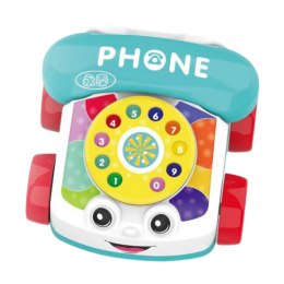 Telefon Na Kółkach Do Ciągnięcia Interaktywny Kolorowy