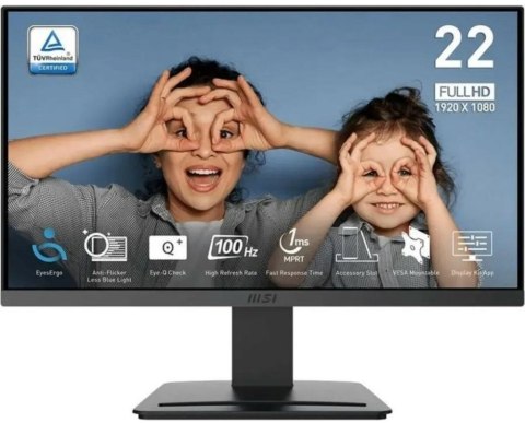 Monitor MSI PRO MP223 E2 (21.45" /VA /100Hz /1920 x 1080 /Czarny)