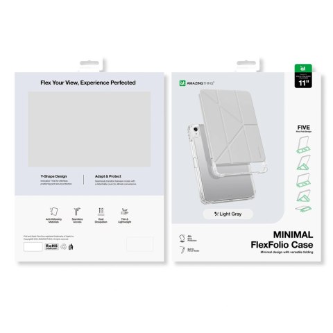 Etui AMAZINGTHING Minimal Case na iPad Air 11" M2/M3/M4 (2024/2025/2026) - szare