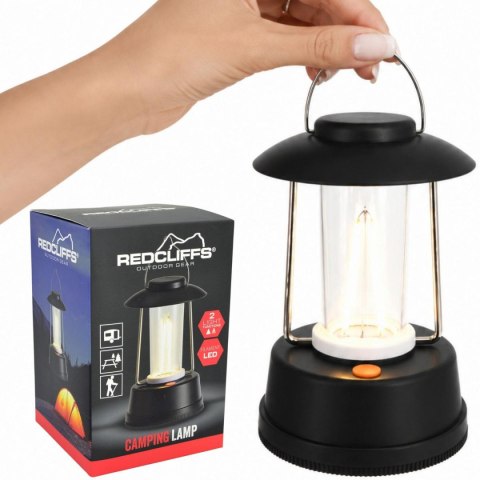 LATARKA LAMPA CAMPING BATERIE 12,5X8CM REDCLIFFS