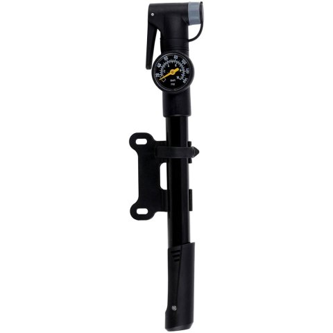 POMPKA ROWEROWA MINI Z MANOMETREM 120psi (8bar) CZARNA DUNLOP
