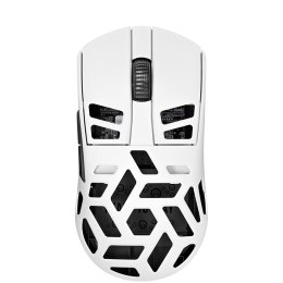 LORGAR Mysz Gamingowa MSE90W, Bezprzewodowa ze stopu magnezu, Biała