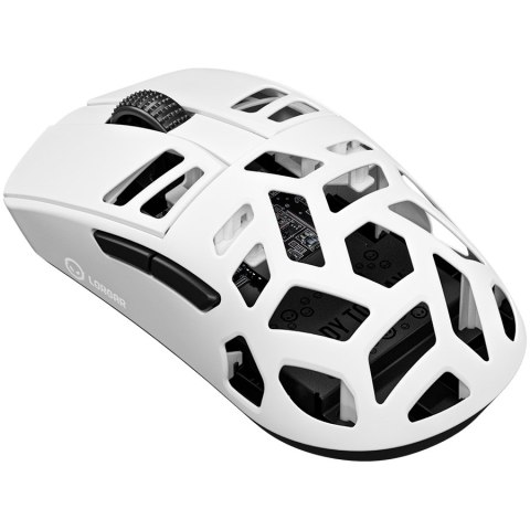 LORGAR Mysz Gamingowa MSE90W, Bezprzewodowa ze stopu magnezu, Biała