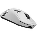 LORGAR Mysz Gamingowa MSE90W, Bezprzewodowa ze stopu magnezu, Biała