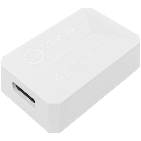 LORGAR Mysz Gamingowa MSE90W, Bezprzewodowa ze stopu magnezu, Biała