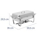 Podgrzewacz do potraw bemar bufetowy na pastę GN 1/1 7.5 l STAL- zestaw 6 szt.