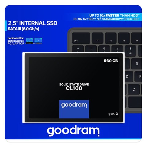 Dysk SSD GOODRAM SSDPR-CL100-960-G3 (2.5″ /960 GB )