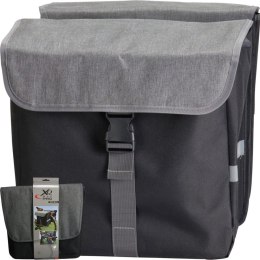 SAKWA TORBA ROWEROWA PODWÓJNA TYLNA NA BAGAŻNIK 2x20L XQMAX