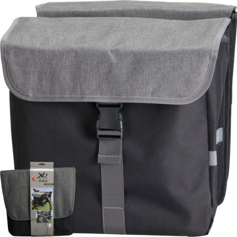 SAKWA TORBA ROWEROWA PODWÓJNA TYLNA NA BAGAŻNIK 2x20L XQMAX