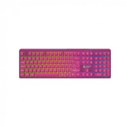CANYON Klawiatura gamingowa Fortnax GKW-2 RGB Różowa