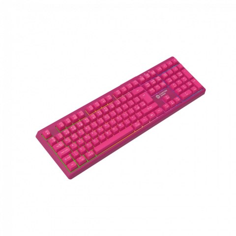 CANYON Klawiatura gamingowa Fortnax GKW-2 RGB Różowa