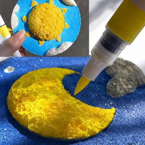 Magiczny Papier Do Malowania 3D Krążki z Pulpy Drzewnej DIY 20 Szt. 6cm