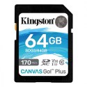 Karta pamięci microSD 64GB Canvas Go Plus 170/70MB/s Adapter