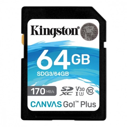 Karta pamięci microSD 64GB Canvas Go Plus 170/70MB/s Adapter