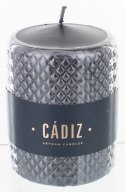 Pl Czerń Świeca Cadiz Duży Walec Fi9-Prom. ART-POL