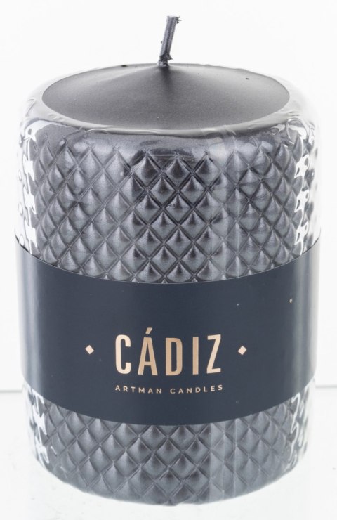 Pl Czerń Świeca Cadiz Duży Walec Fi9-Prom. ART-POL