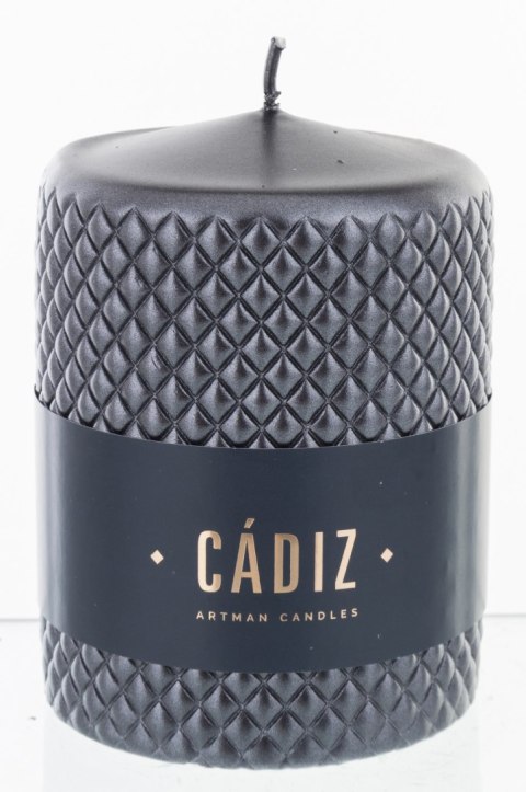 Pl Czerń Świeca Cadiz Duży Walec Fi9-Prom. ART-POL